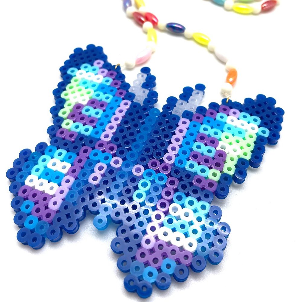 LASR Butterfly Effect Rave Kandi Necklace - Picture 2 of 4